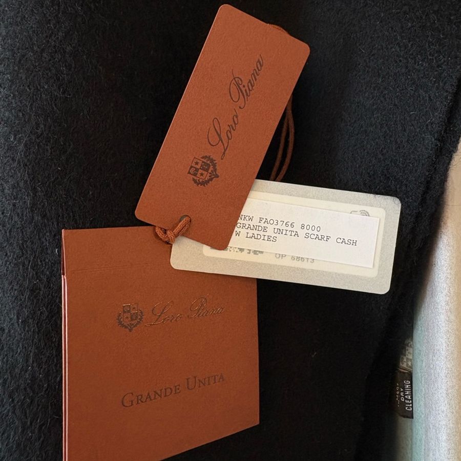 價可議!Loro Piana Grande Unita Scarf 100%cashmer圍巾-5