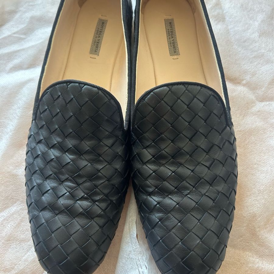 Bottega Veneta 黑色平底-0