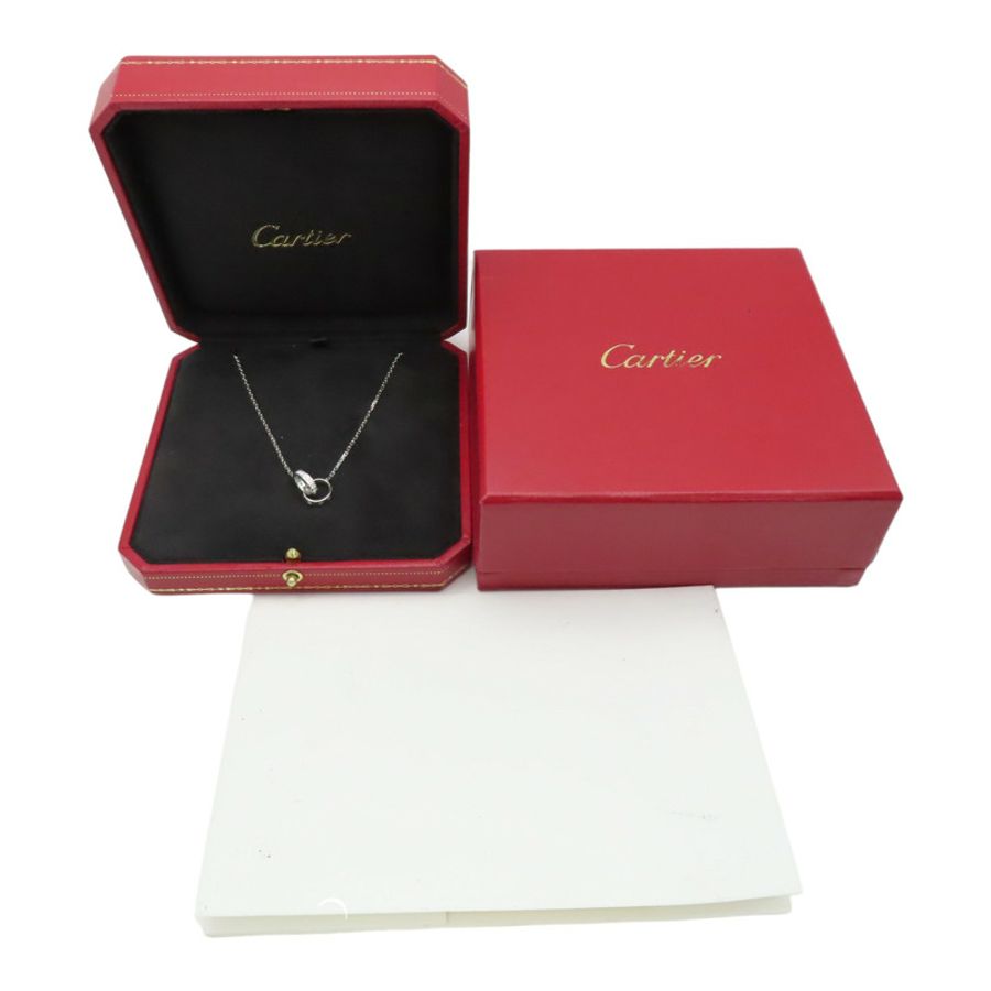 18K白金 鑽石 Love 項鍊【Cartier 卡地亞】-10