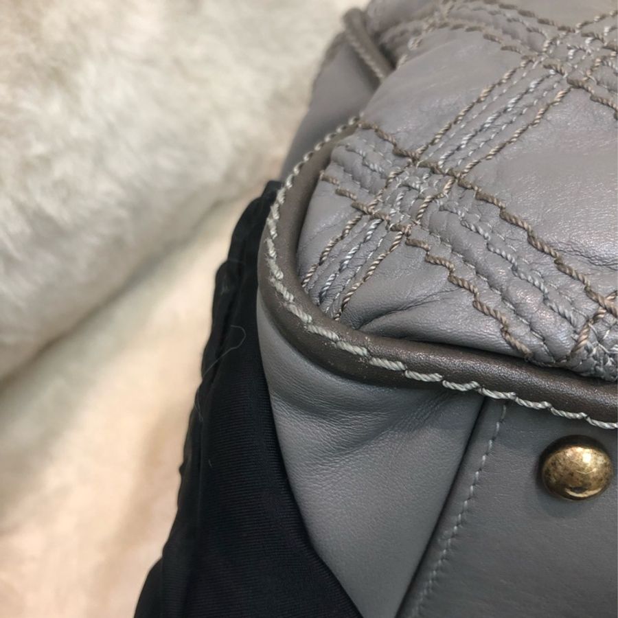 Chanel 灰色外縫線 鏈條 上肩 XA231-16