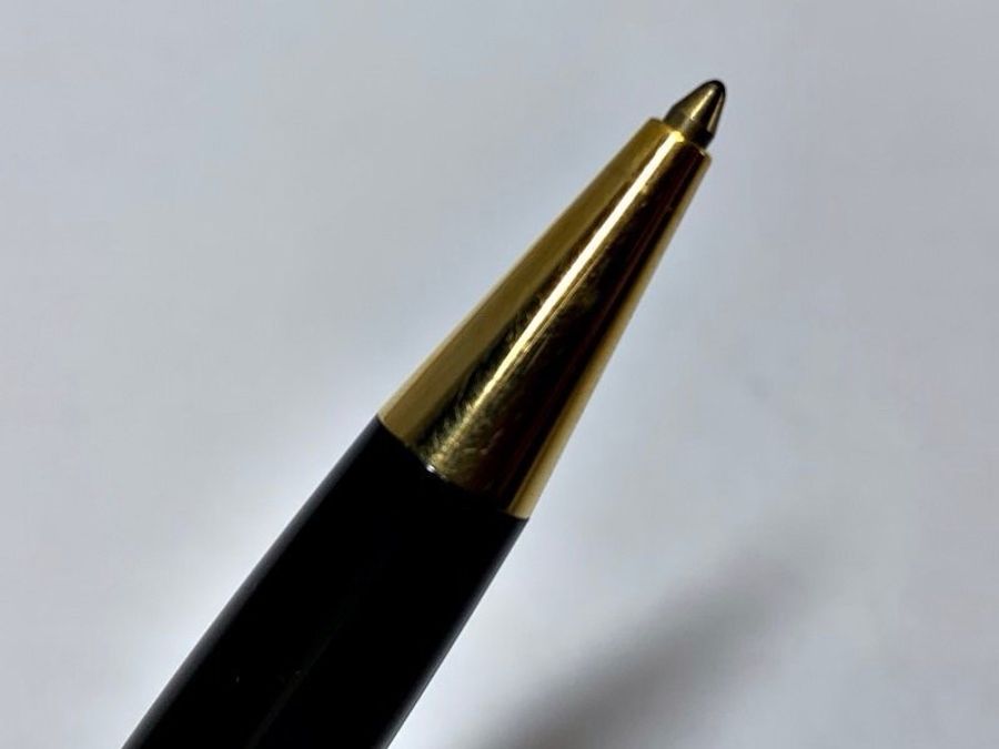真品MONTBLANC 萬寶龍 Meisterstück 大師傑作(大班)鍍黃金經典原子筆 附盒裝保單-18