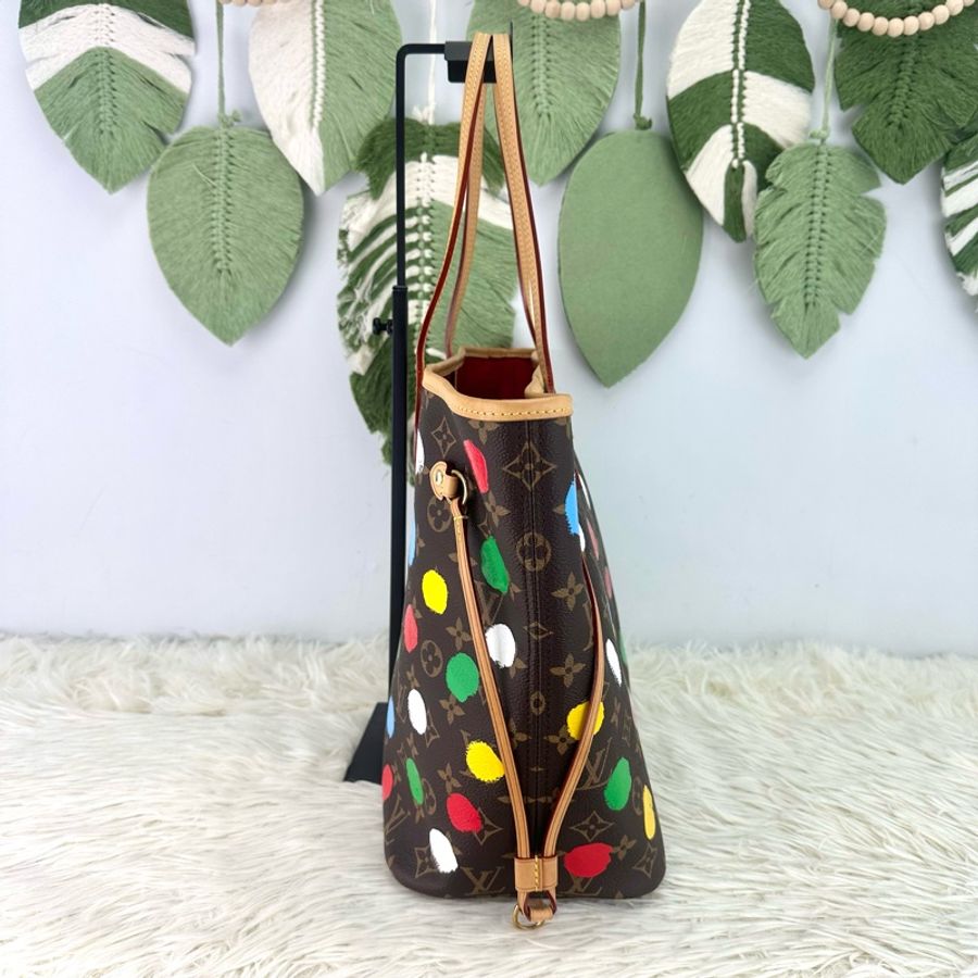 LV 限量款✨草間彌生聯名款NeverFull MM Size-3