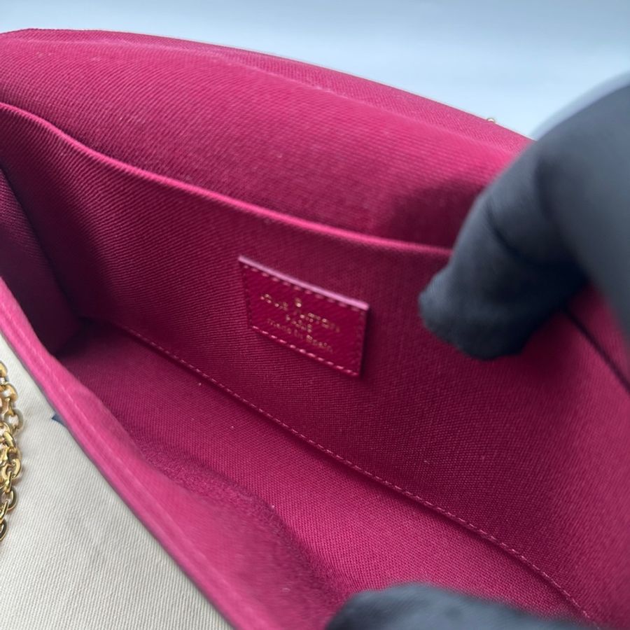 LV路易威登 三合一滿印老花 塗層帆布 21x12x3 芯片款-6