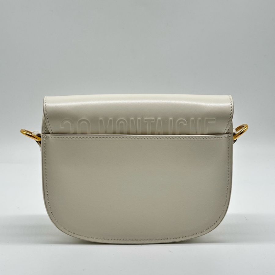 迪奧/Dior bobby小號 奶白色光面牛皮革 18x14x4 20年-2