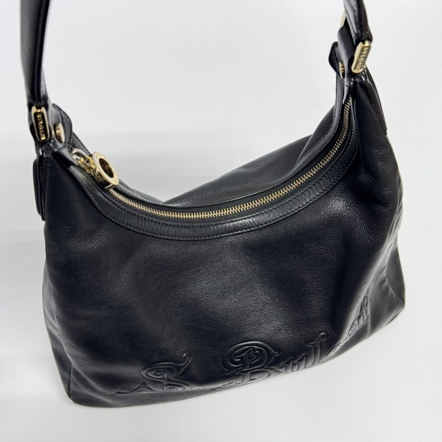 【極新🎁】 BVLGARI 寶格麗 經典黑色 Hobo腋下包 （專櫃122,000）-12