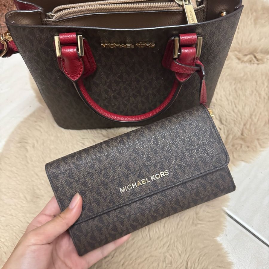 Michael Kors 買一送一 小資輕奢 自賣 肩背包/手提包 自用過約8成新 買包包送同款長夾-17