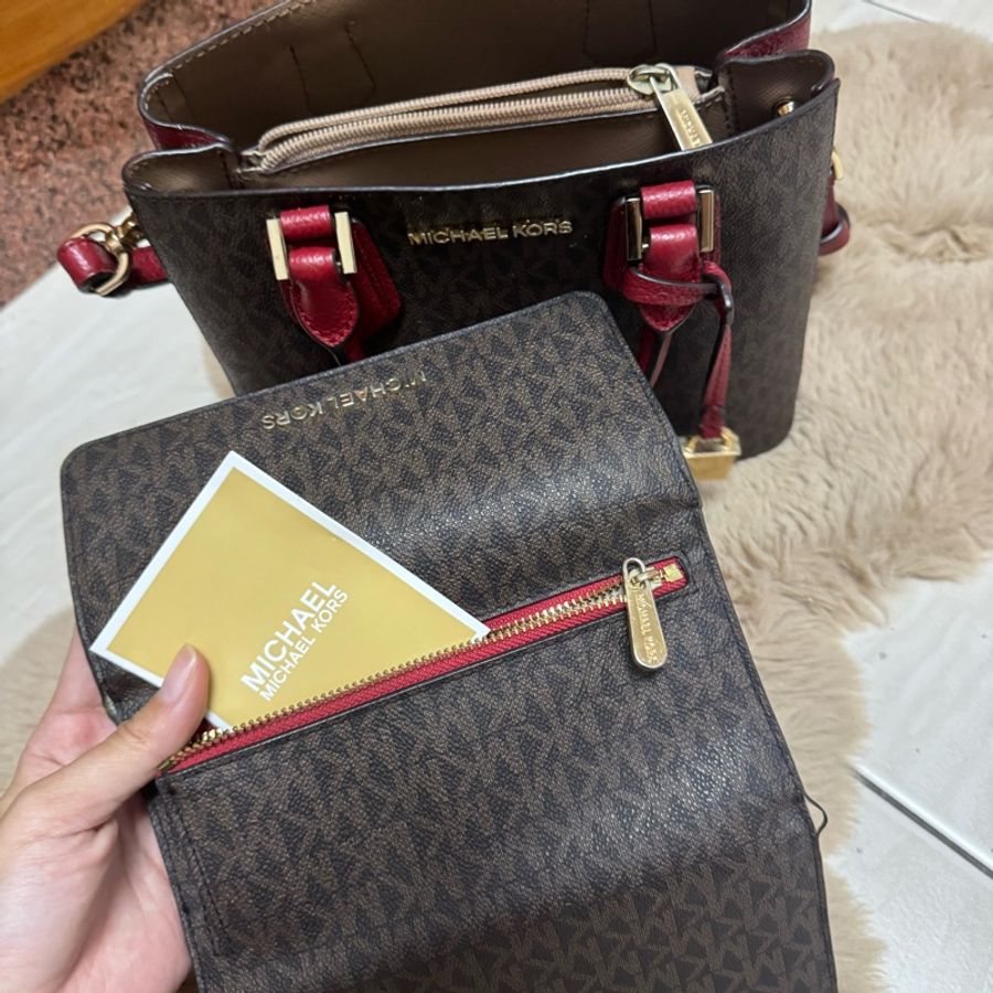 Michael Kors 買一送一 小資輕奢 自賣 肩背包/手提包 自用過約8成新 買包包送同款長夾-19