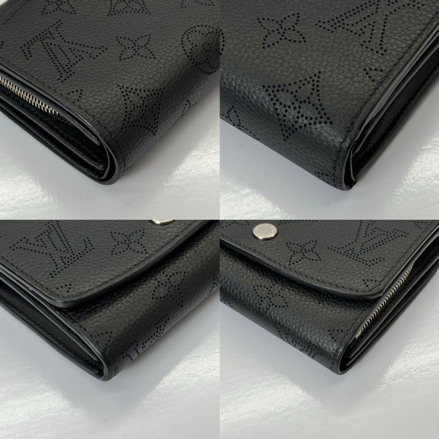 LOUIS VUITTON 路易威登 黑色MAHINA PORTOFEUILLE IRIS 短夾 M62540-4
