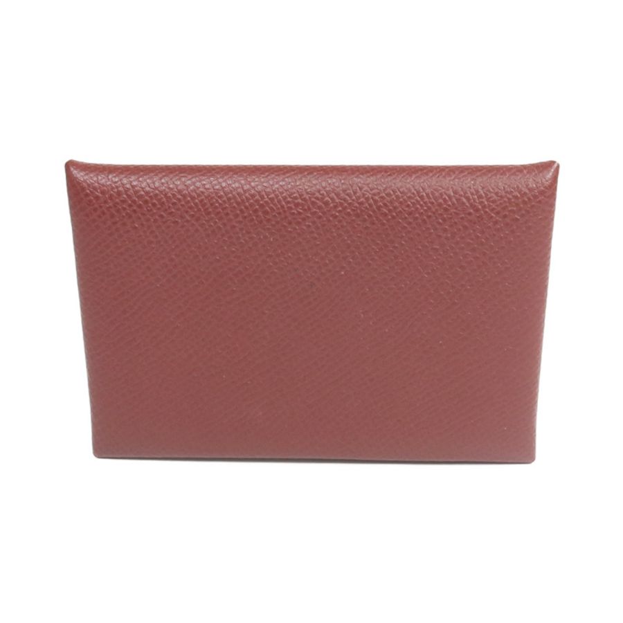 HERMES Epsom皮革Calvi Card Holder銀扣卡片套-2