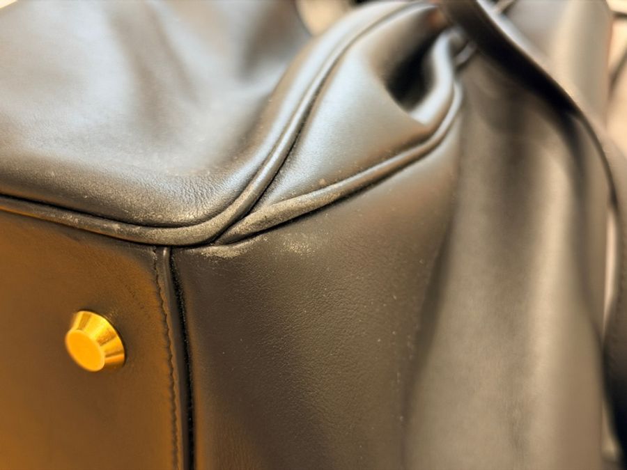Balenciaga巴黎世家rodeo Bag 大號 large 黑金 牛皮 大全配 XL 肩背包-13