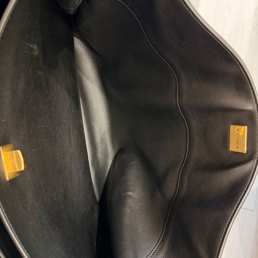 Balenciaga巴黎世家rodeo Bag 大號 large 黑金 牛皮 大全配 XL 肩背包-16