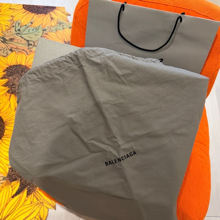 Balenciaga巴黎世家rodeo Bag 大號 large 黑金 牛皮 大全配 XL 肩背包-40