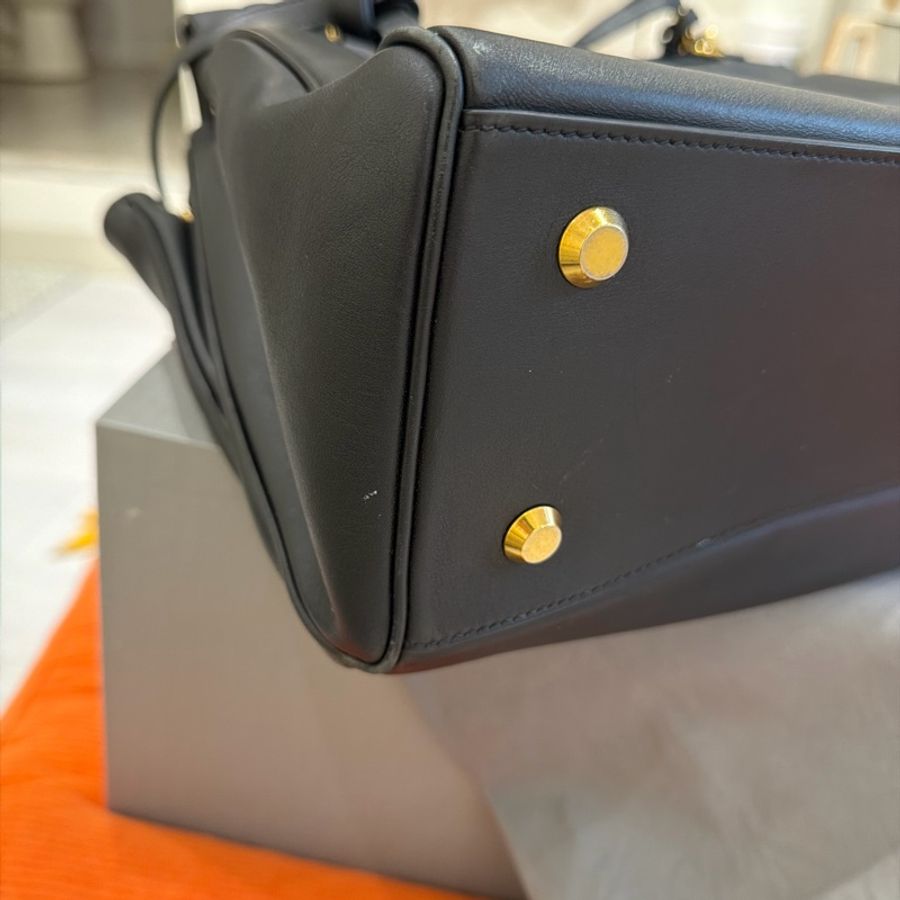 Balenciaga巴黎世家rodeo Bag 大號 large 黑金 牛皮 大全配 XL 肩背包-49