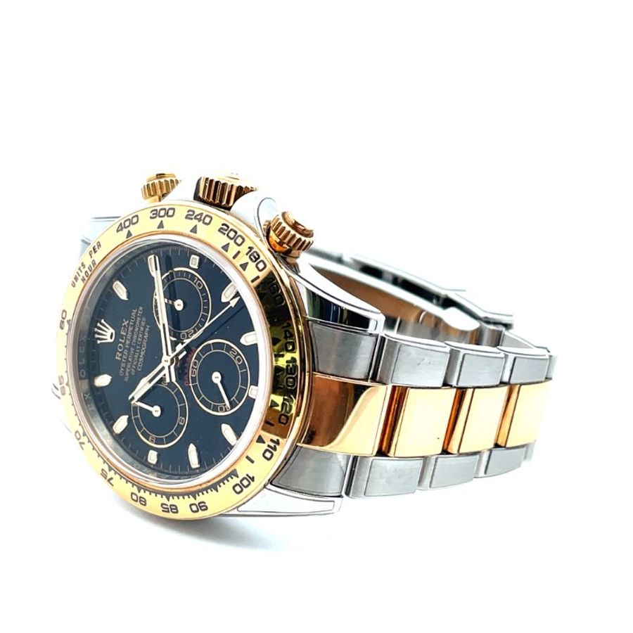*奢華大道國際精品*【W0653】ROLEX 勞力士116503Daytona 新款黑面半金40MM自動腕錶-2