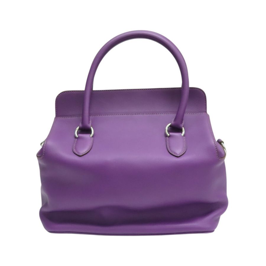 紫色 Swift牛皮 Toolbox 26 兩用包 U刻 銀釦【HERMES 愛馬仕】 062209CK-1
