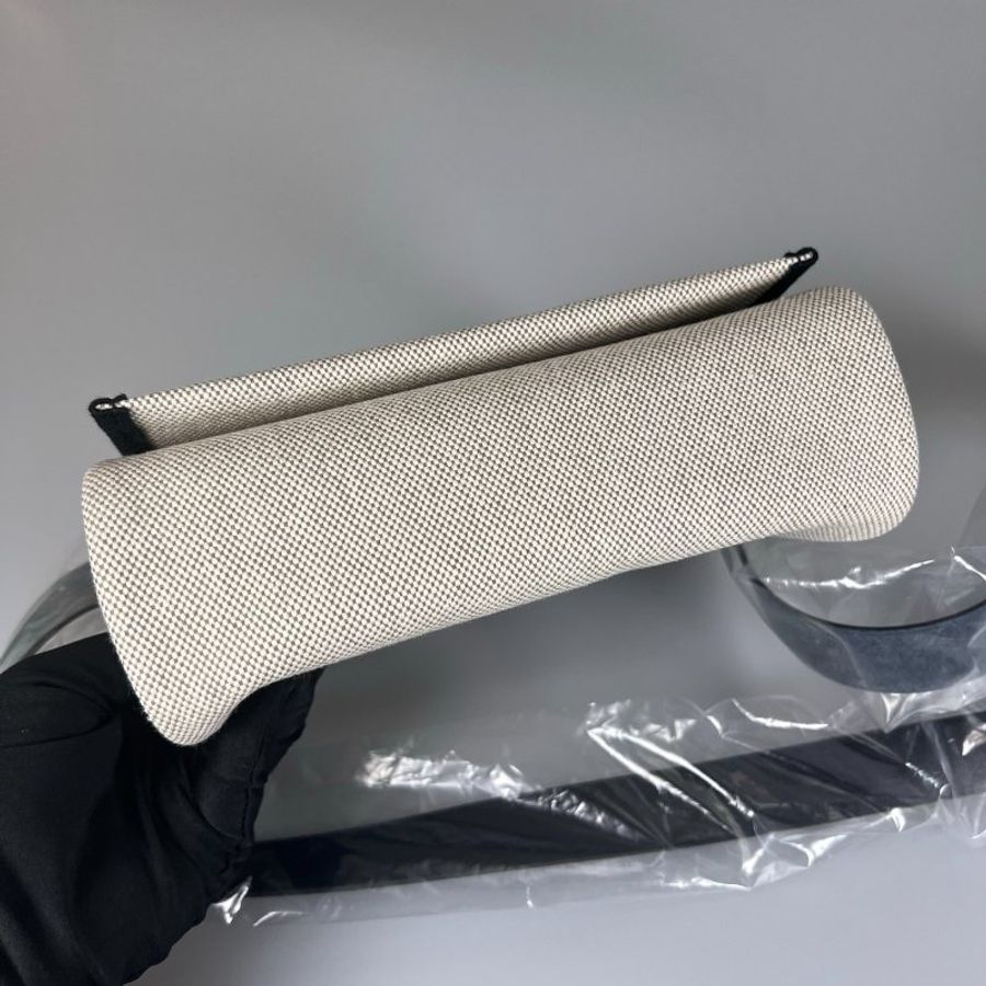 全新品 HERMES K刻 黑白帆布HERBAG MINI-5