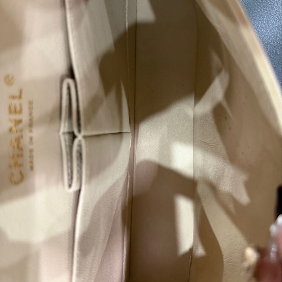 【98新 ✨ 全網最低價!】Chanel香奈兒 CF25 奶茶 金扣 牛皮荔枝皮 (下單前先詢問庫存❗️)-21