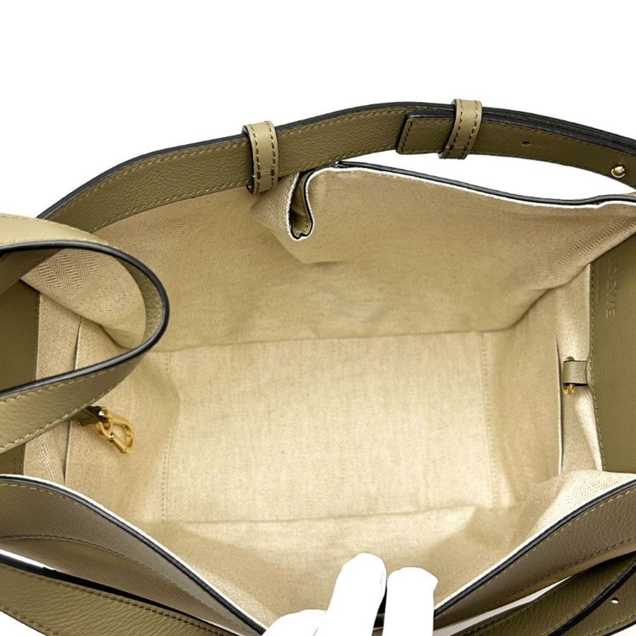 LOEWE hammock中號 拼色吊床手提肩背斜背包28*23*14 98新配件塵袋-2