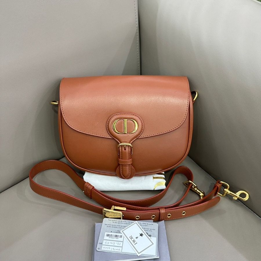 Dior 焦糖色bobby中號 22*18 98新配件塵袋-1