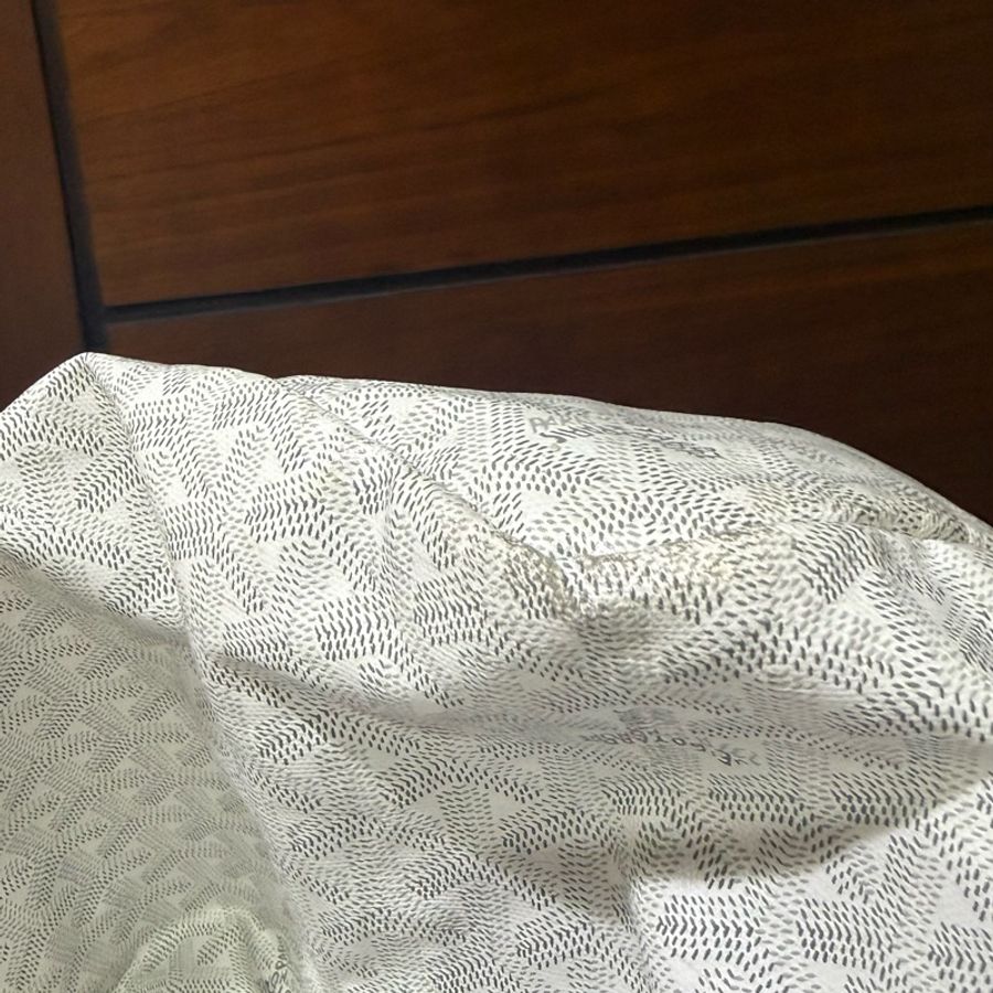 goyard tote pm 托特包 Saint Louis PM 白色 Goyard 最經典的入門款 防水 子母包-9