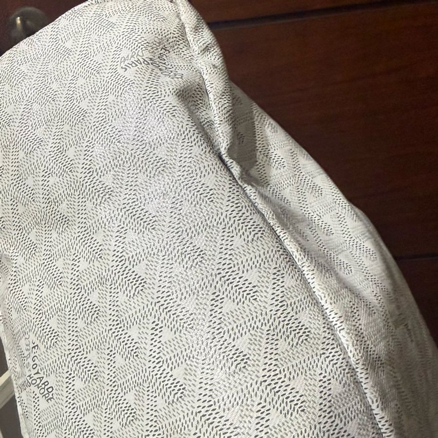 goyard tote pm 托特包 Saint Louis PM 白色 Goyard 最經典的入門款 防水 子母包-11