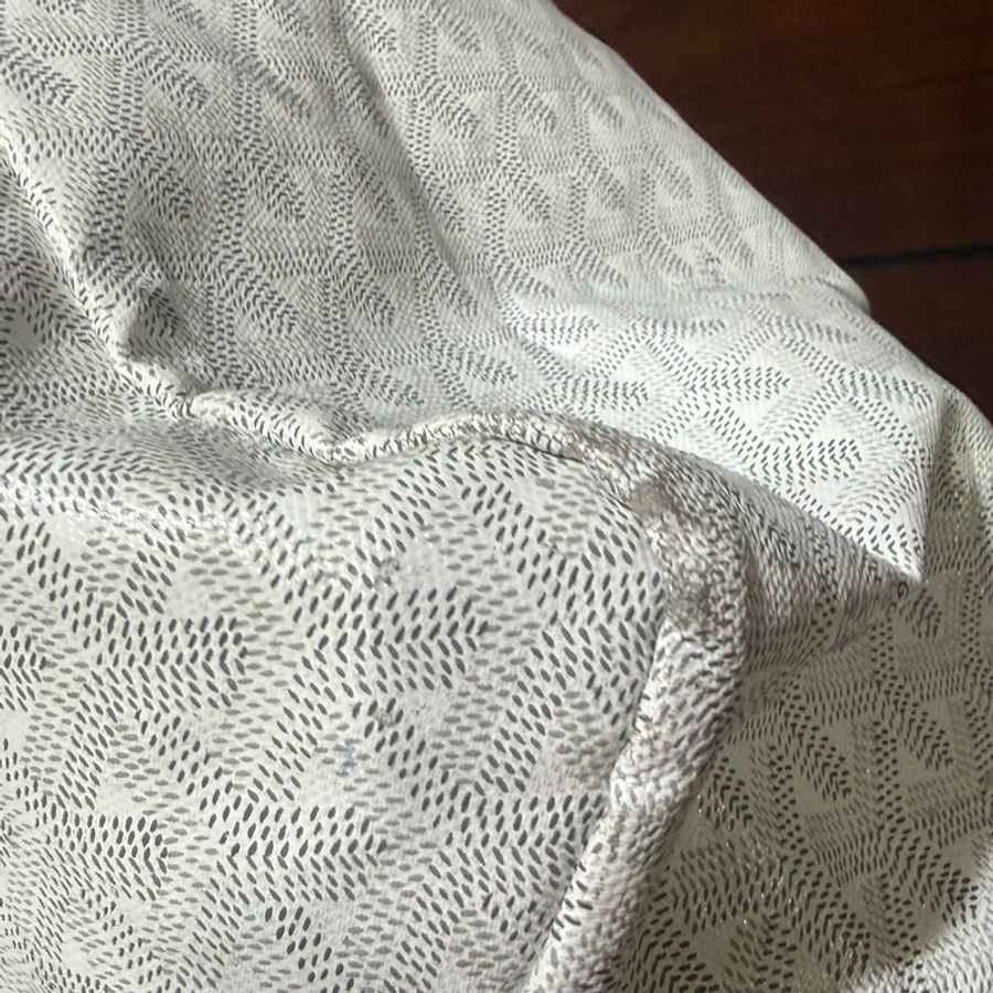 goyard tote pm 托特包 Saint Louis PM 白色 Goyard 最經典的入門款 防水 子母包-14