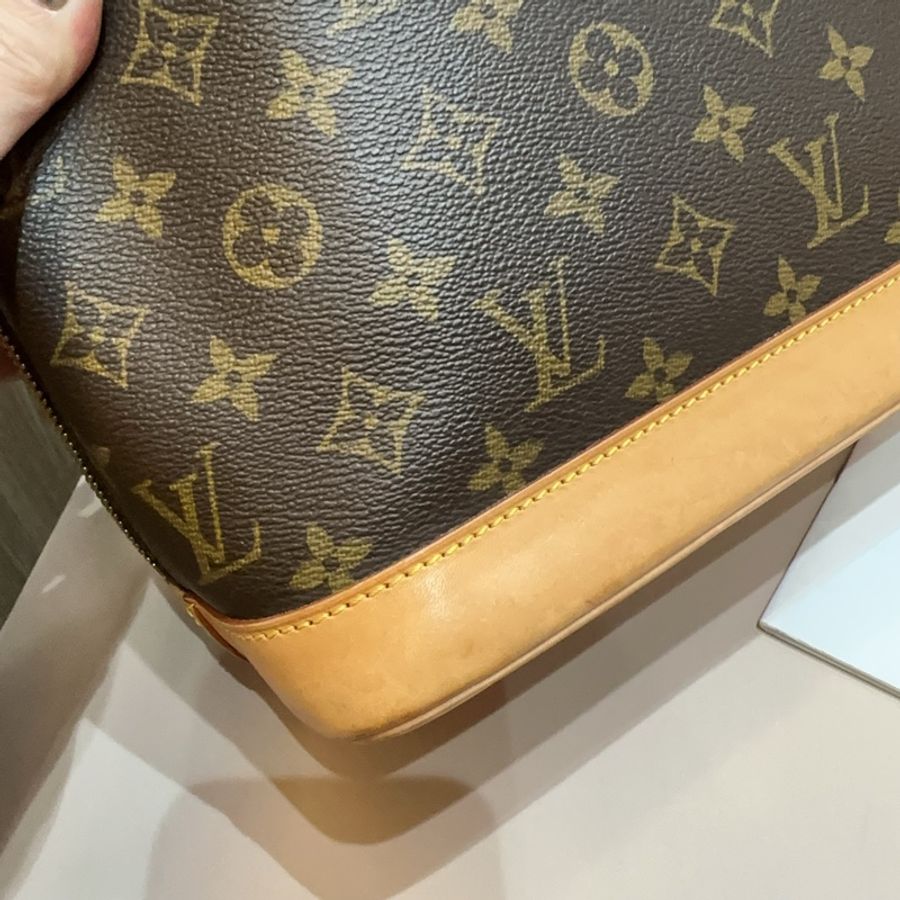 LV 原花金釦Amla PM手提包-10
