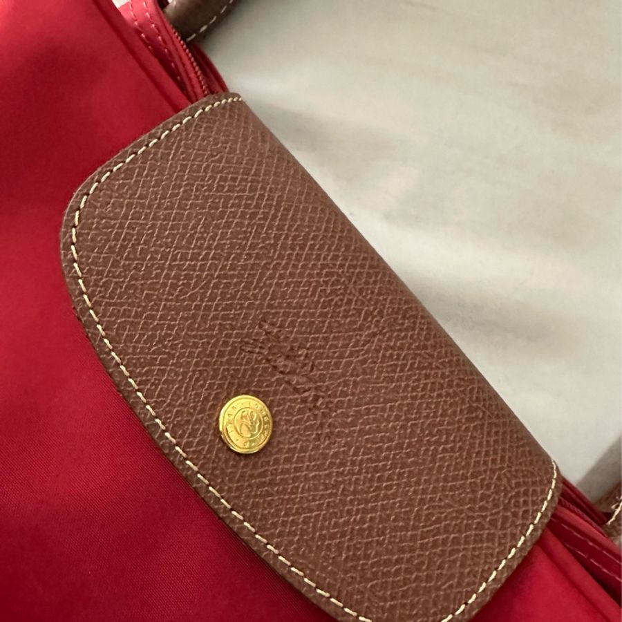 Longchamp 紅色長背帶(尼龍)-1