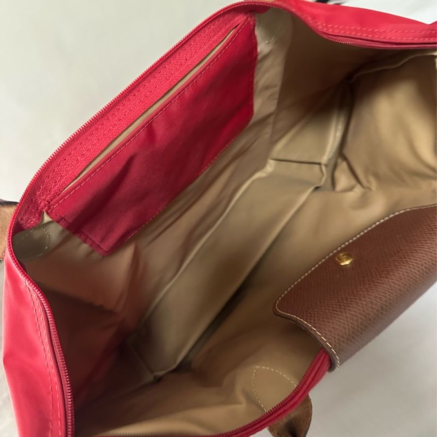 Longchamp 紅色長背帶(尼龍)-4