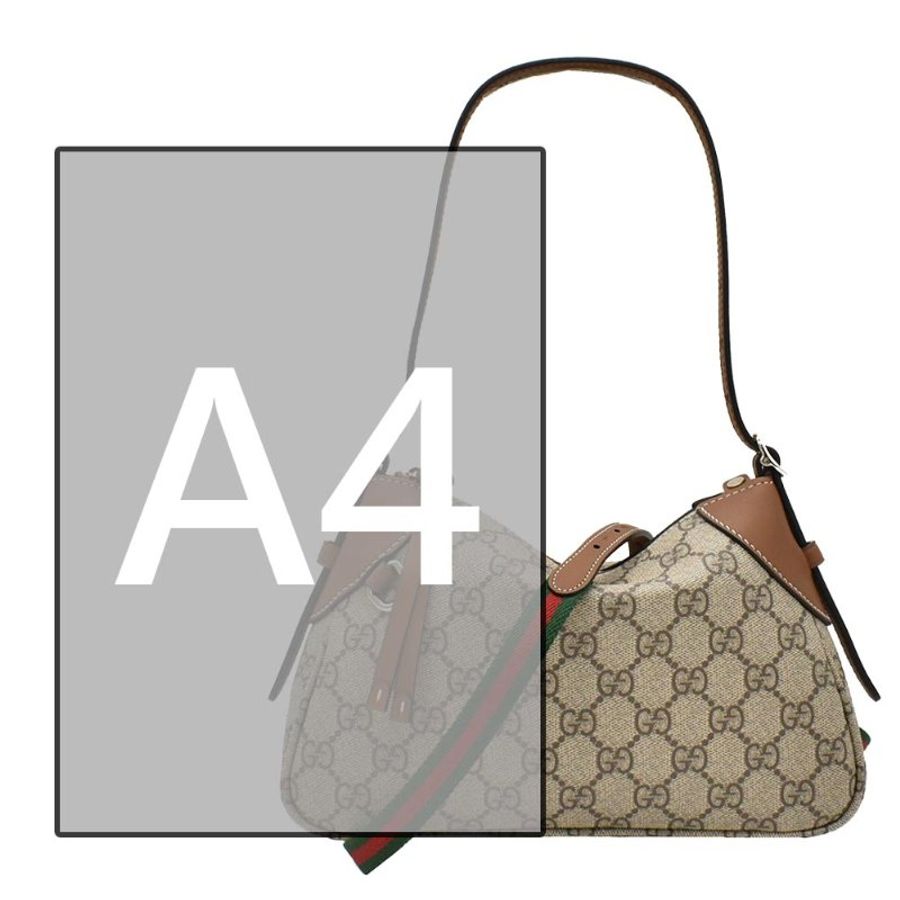 【門市全新現貨】GUCCI GG Emblem 帆布紅綠色織帶斜背包手提包兩用包 (附原廠防塵袋)-3