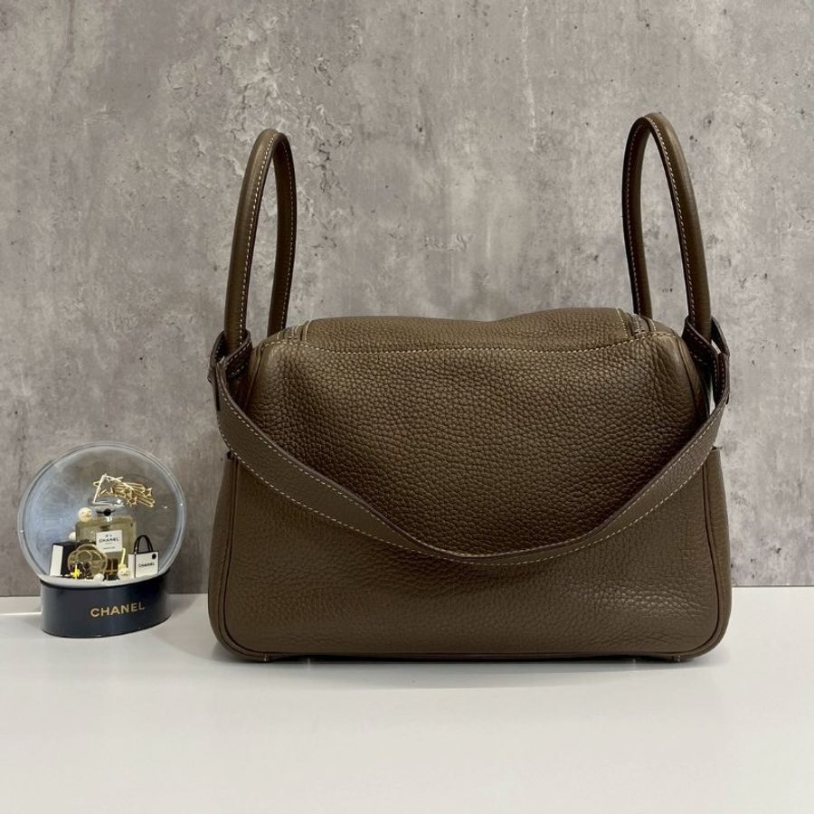Hermes Lindy 26 大象灰 銀釦 D刻TC皮 99新-1