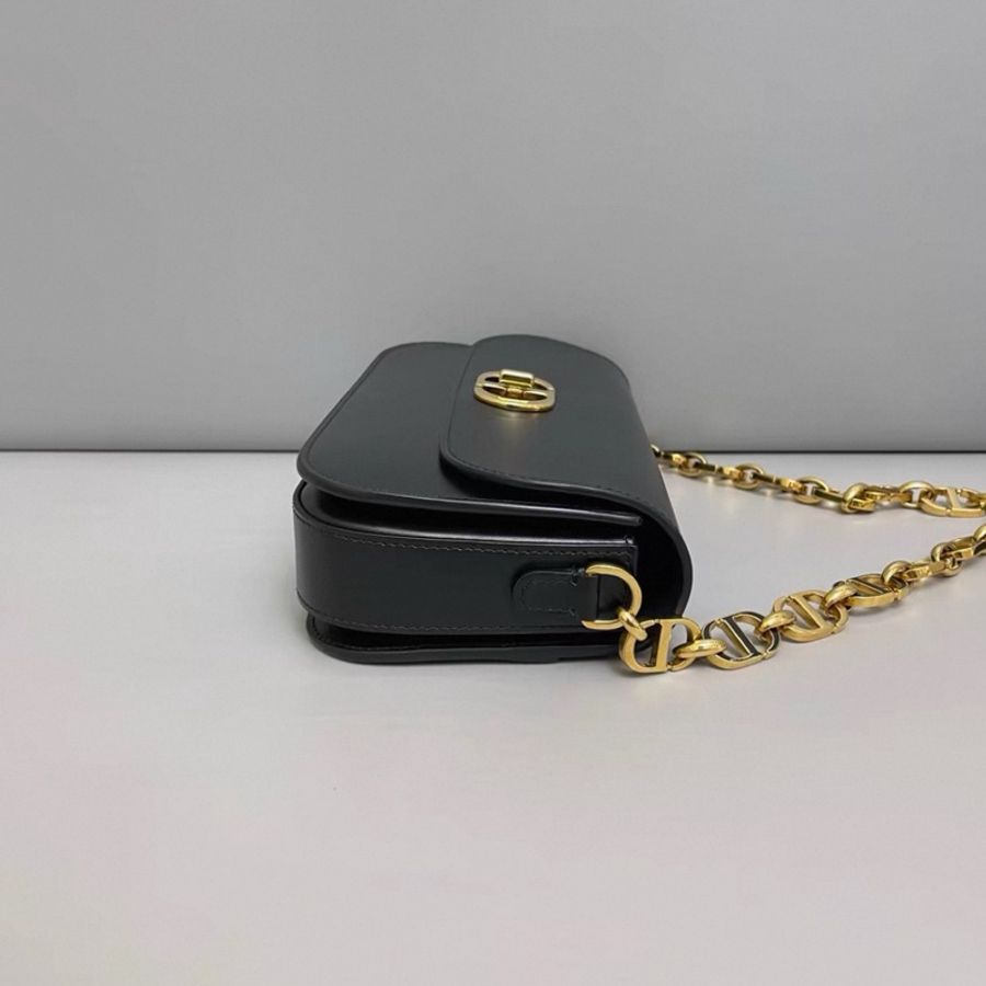 Dior迪奧 新款蒙田30 黑金全皮包-2