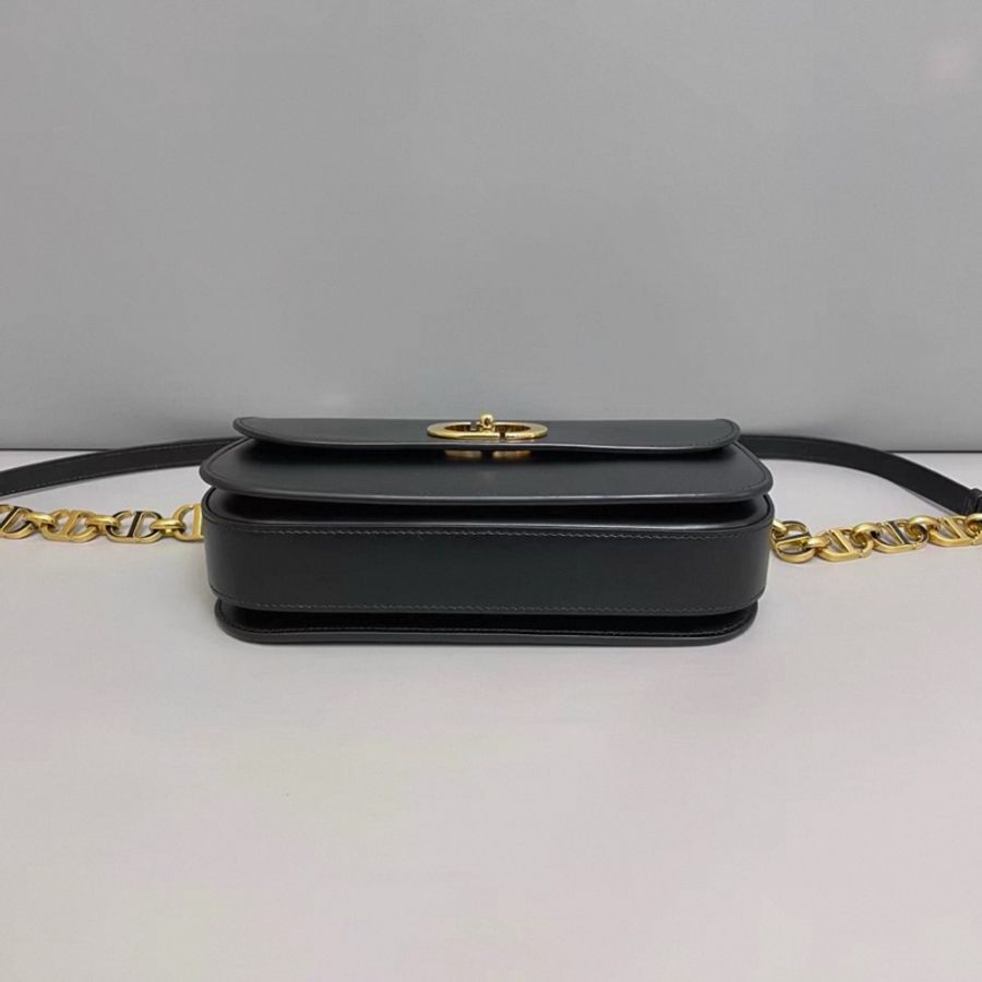 Dior迪奧 新款蒙田30 黑金全皮包-3