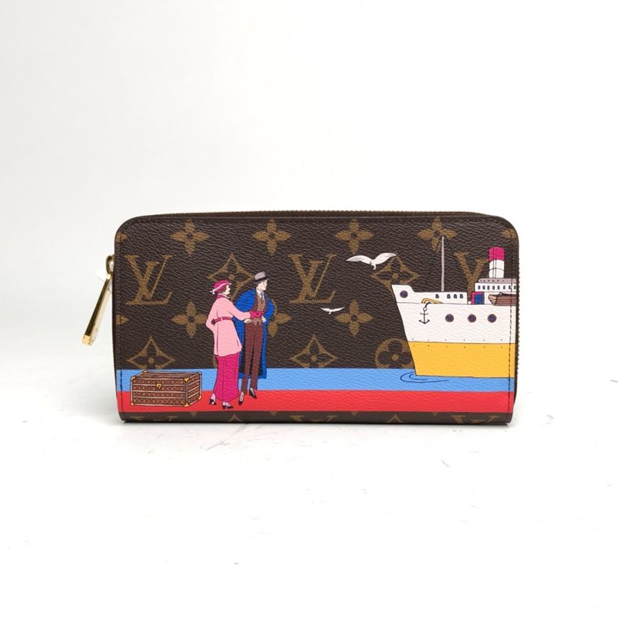 LOUIS VUITTON 圖案PVC2016長款拉鏈錢包聖誕限定款-0