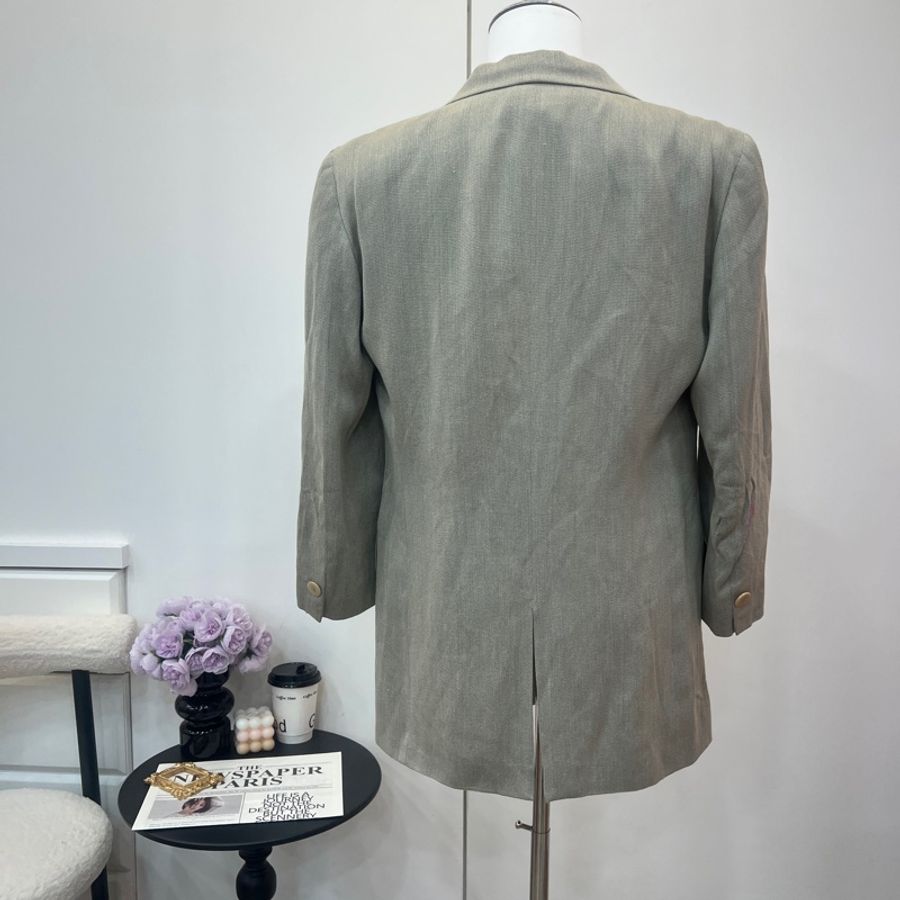 GIORGIO ARMANI灰色格紋西裝外套 vintage 二手中古-5