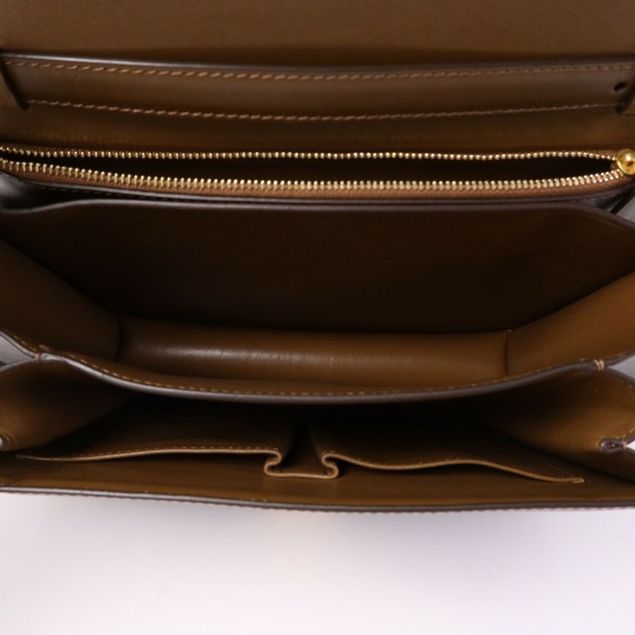 CELINE 牛皮皮革Classic Box金扣肩背袋-4