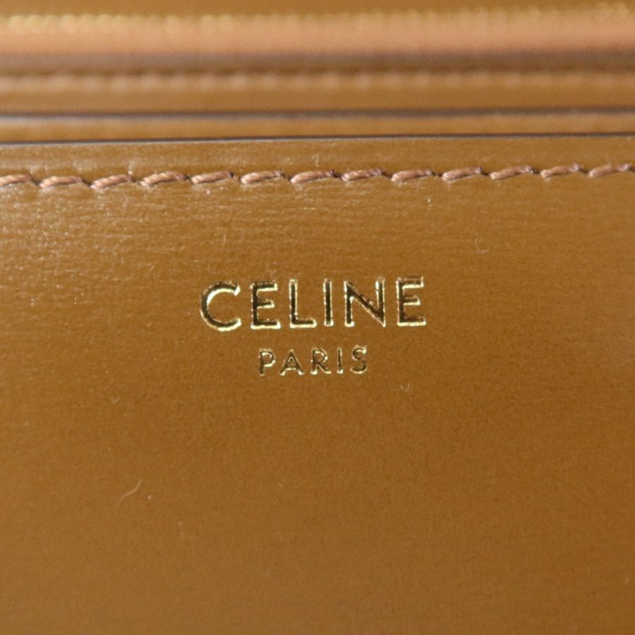 CELINE 牛皮皮革Classic Box金扣肩背袋-5