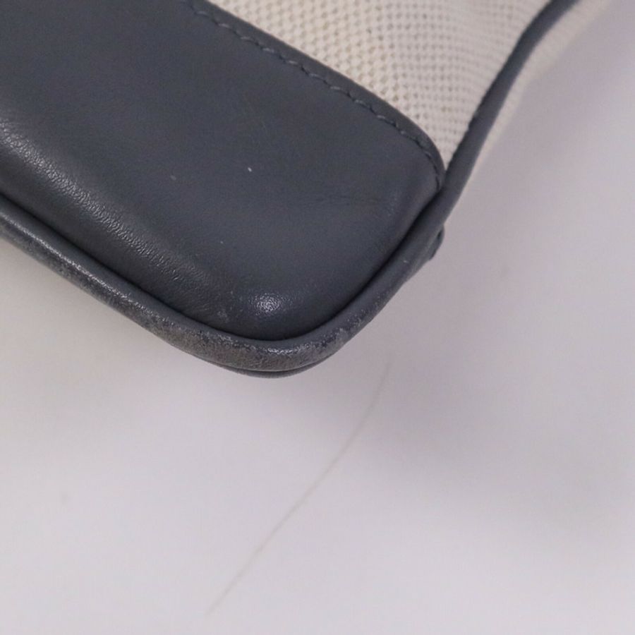 BALENCIAGA 帆布Navy Clip M Clutch銀扣手拿包-10