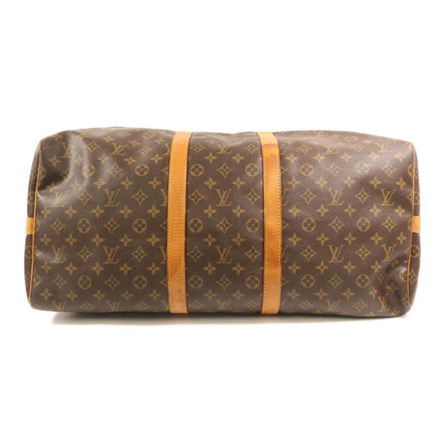 LOUIS VUITTON Monogram Keepall 55金扣手挽肩背兩用袋-3