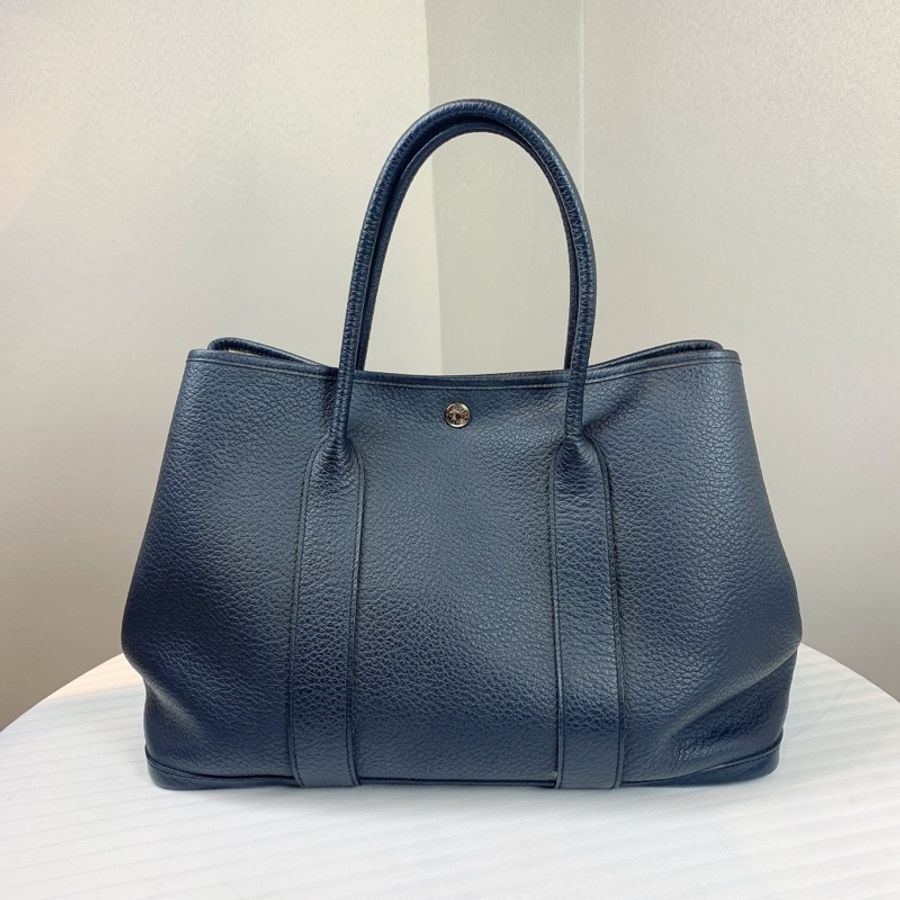 愛馬仕 Hermes Garden Party 36 黑銀花園包 大容量實用百搭 尺寸:36*26*18-0