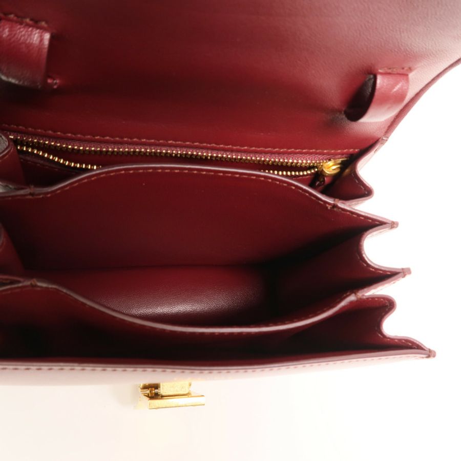 CELINE 牛皮皮革Classic Box Small金扣肩背袋-4