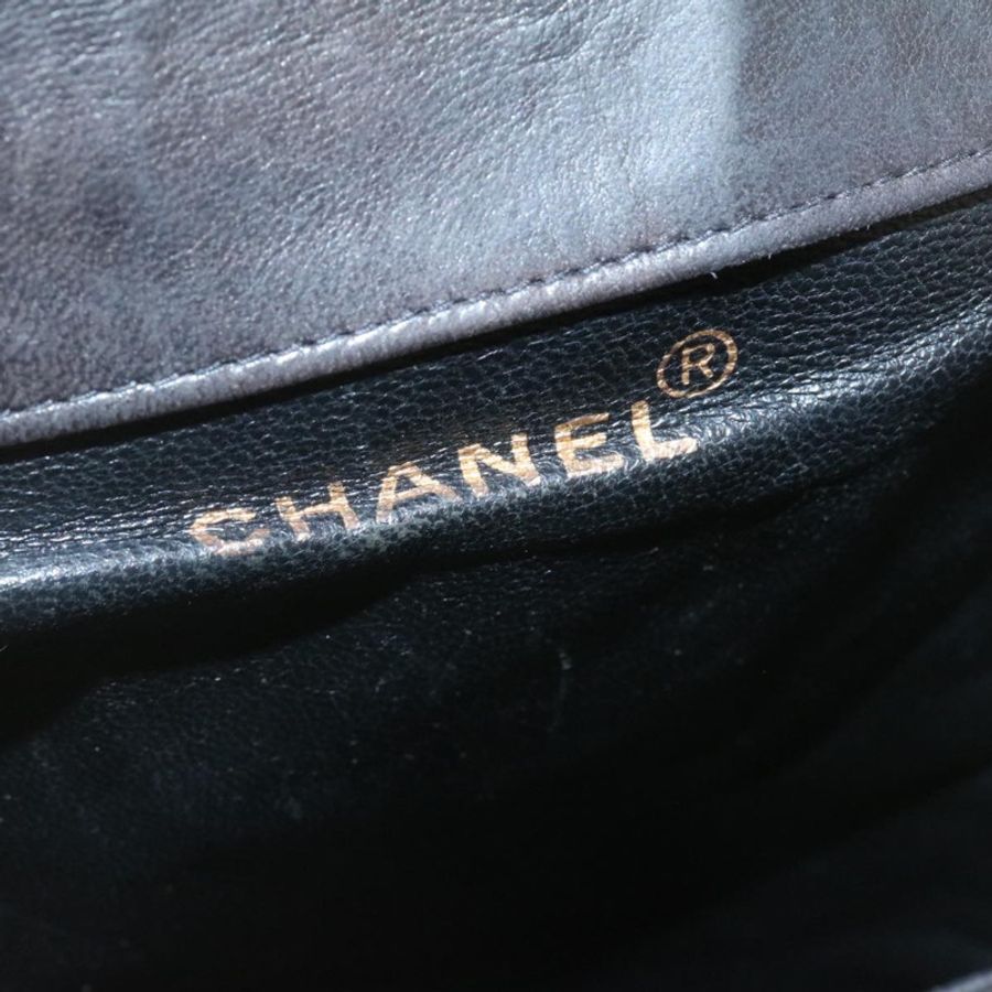 【日本直送】香奈兒 (CHANEL) 絎縫皮革雙肩包,黑色金色,CC標誌,貨號ar4662M-17