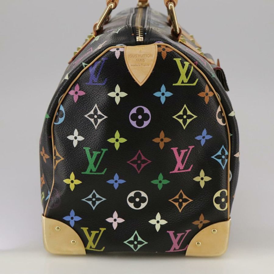 【日本直送】路易威登 Monogram Multicolor Speedy 30 手提包 黑色 M92642 正品 107987SAM-3