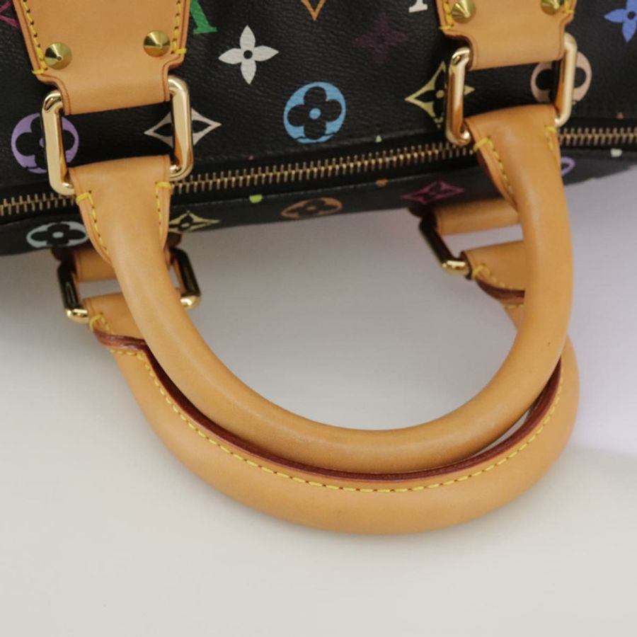 【日本直送】路易威登 Monogram Multicolor Speedy 30 手提包 黑色 M92642 正品 107987SAM-6