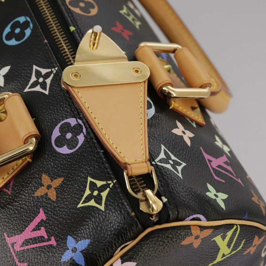 【日本直送】路易威登 Monogram Multicolor Speedy 30 手提包 黑色 M92642 正品 107987SAM-19
