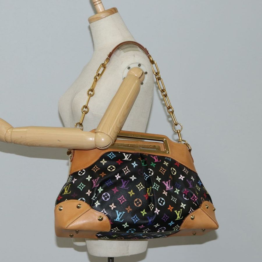 【日本直送】路易威登 Monogram Multicolor Judy GM 手提包 2way 黑色 M40254 LV Auth 116346M-24