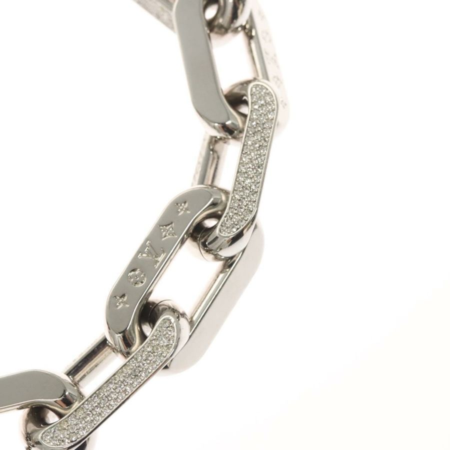 【日本直送】路易威登 Collier LV Edge GM 項鍊,金屬銀色,型號 MP3000,正品編號 116084SAM-7