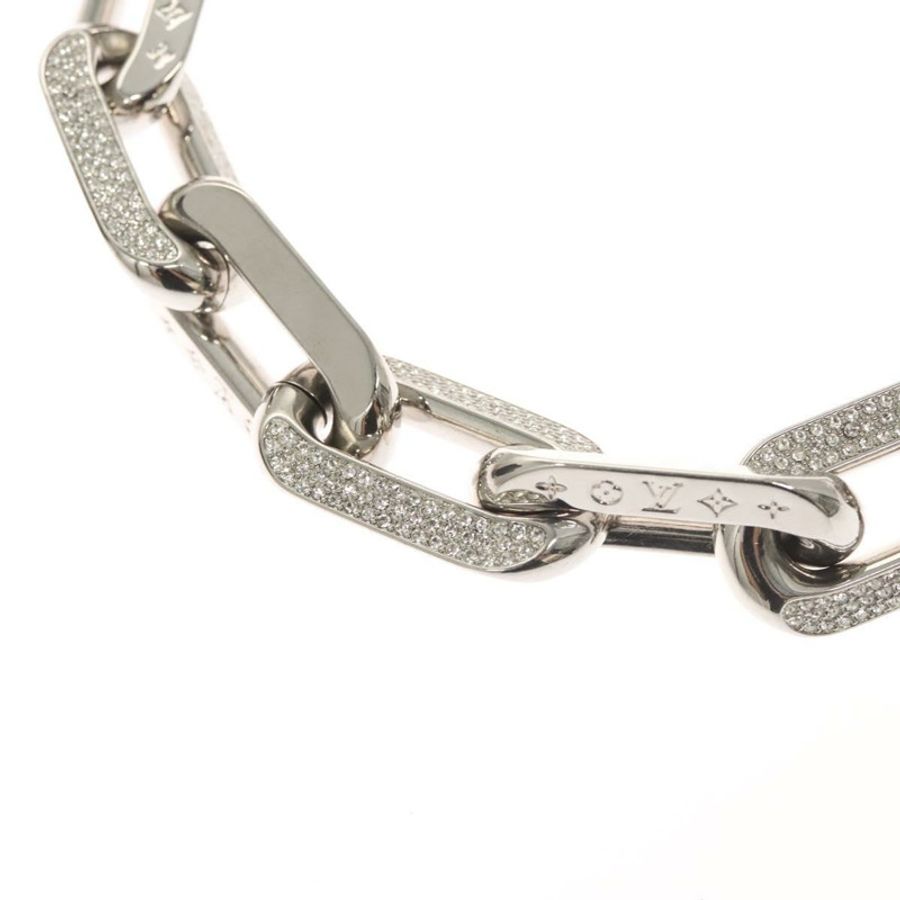 【日本直送】路易威登 Collier LV Edge GM 項鍊,金屬銀色,型號 MP3000,正品編號 116084SAM-9