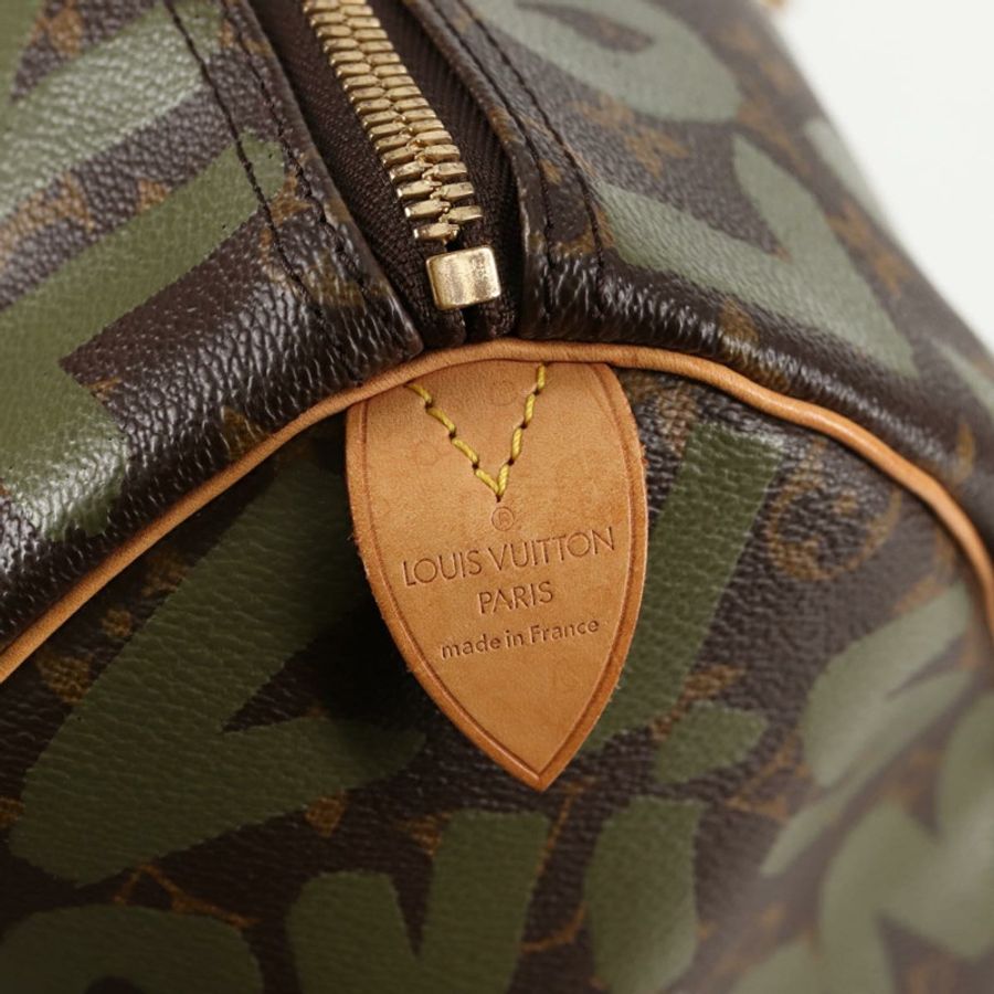 【日本直送】路易威登 Monogram Graffiti Keepall 50 波士頓包 卡其色 M92196 正品 115621SAM-17