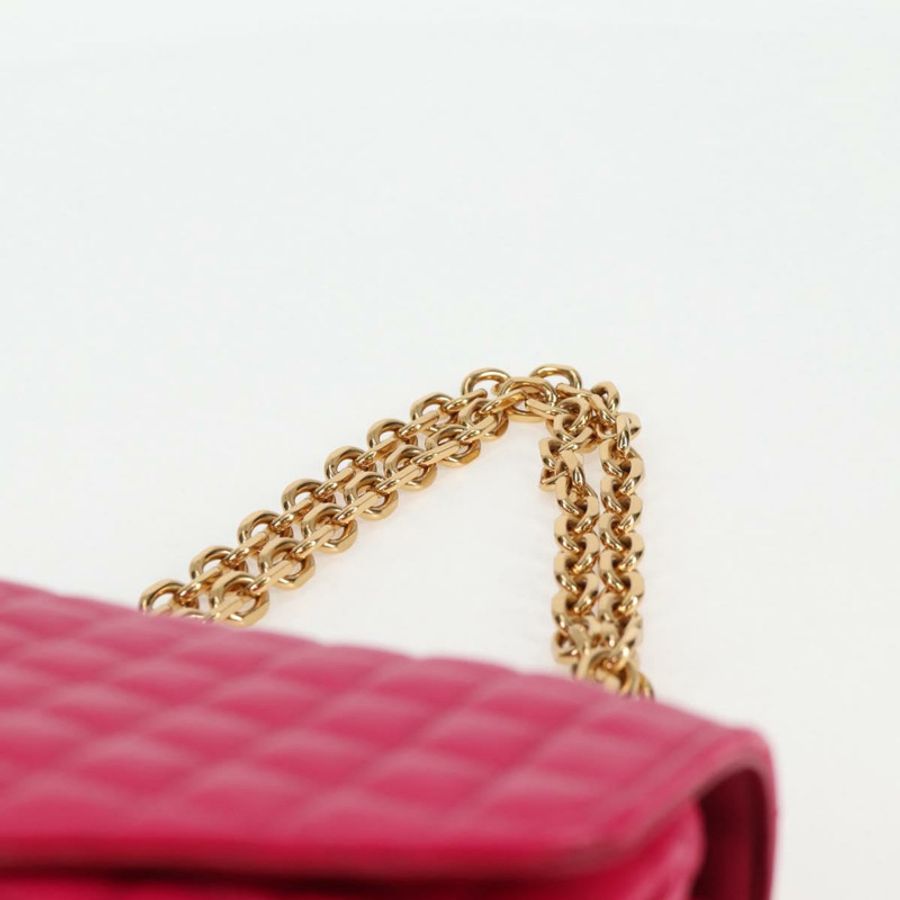 【日本直送】CELINE 鏈條單肩包 皮革 粉紅色 金飾 正品 125657SAM-13